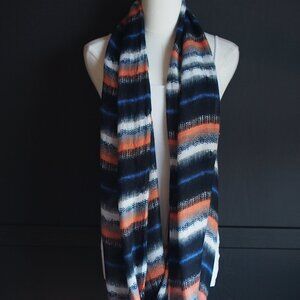 Striped Artistic Infinity Neck Scarf